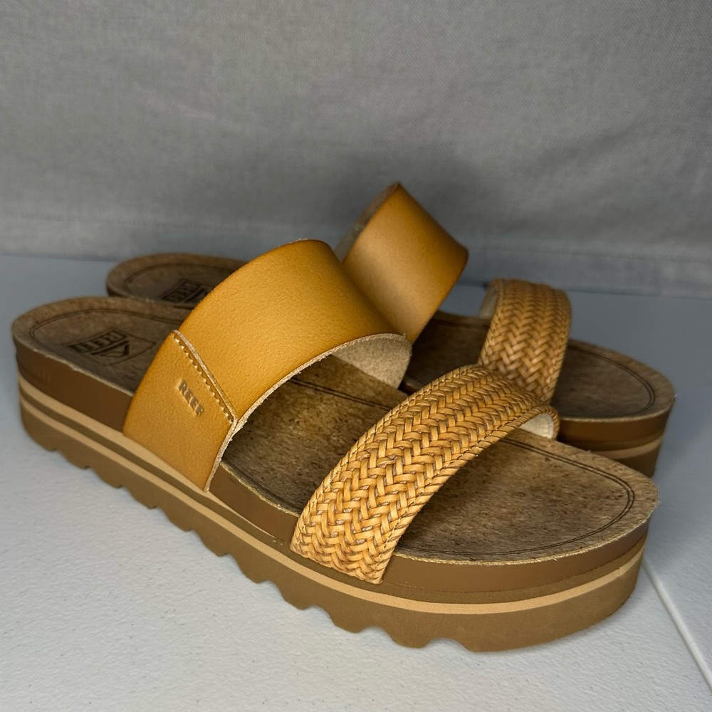 Reef Woven Strap Platform Sandals